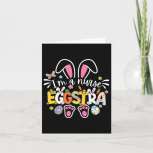 Cute Easter Nurse Eggstra Medical Crews Bunny Medi Card