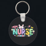 Cute Easter Nurse Medical Humor Key Ring<br><div class="desc">Colorful lettering with a nurse hat,  stethoscope,  flowers and playful medical symbols. A cheerful graphic celebrating caring nurses and healthcare professionals during the Easter season with a bright and friendly hospital atmosphere.</div>