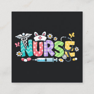 Cute Easter Nurse Medical Humour Enclosure Card