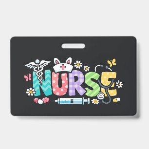 Cute Easter Nurse Medical Humour ID Badge