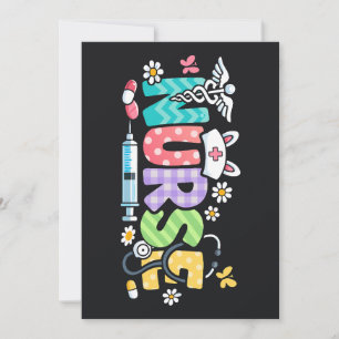 Cute Easter Nurse Medical Humour Invitation