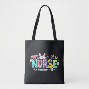 Cute Easter Nurse Medical Humour Tote Bag