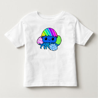 Cute Easter Octopus Kids Shirt with Colorful Eggs