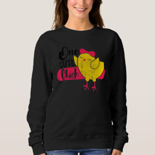 Cute Easter One Cute Chick Happy Easter Girls Sweatshirt