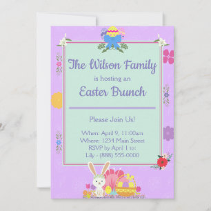 Cute Easter Party Invitation