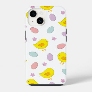 Cute Easter pattern Chickens Eggs Custom colour iPhone 14 Case