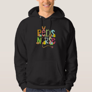 Cute Easter Peds Nurse Bunny Ears Happy Easter Egg Hoodie