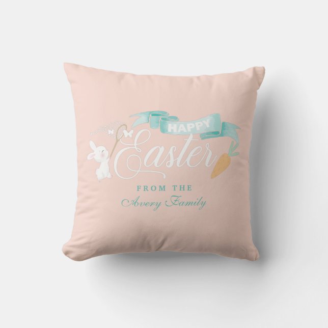 Cute Easter Personalised Cushion (Front)