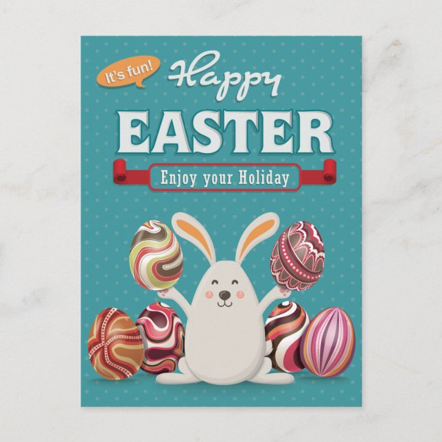 Cute Easter Postcard (Front)