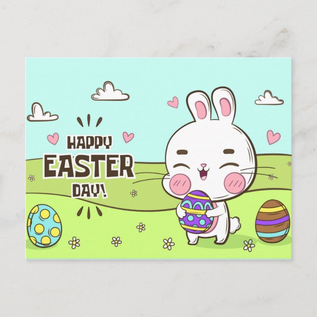 Cute Easter Postcard (Front)