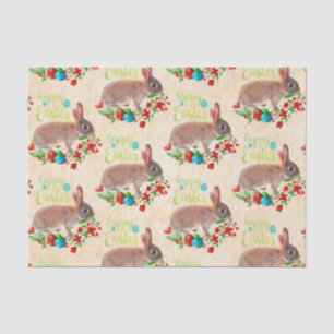Cute Easter Rabbit Pattern Decoupage Craft / Party Tissue Paper