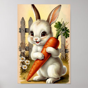 Cute Easter Rabbit Spring Flower Decor