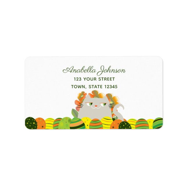 Cute Easter Return Address Label (Front)