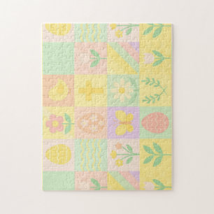 Cute Easter/spring patterned Jigsaw Puzzle