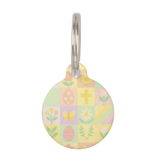 Cute Easter/spring patterned Pet Tag