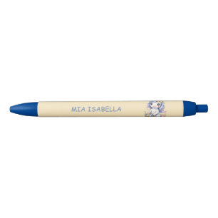 Cute Easter Spring Unicorn Blue Ink Pen