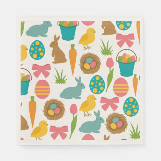 Cute Easter theme pattern paper Napkin