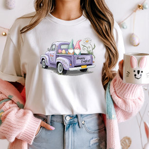 Cute Easter Truck & Gnome Shirt– Watercolor Spring T-Shirt