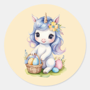 Cute Easter Unicorn Sticker