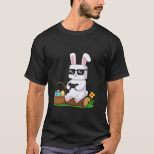 Cute Easter Video Game Bunny Eggs Gaming Gamer Boy T-Shirt