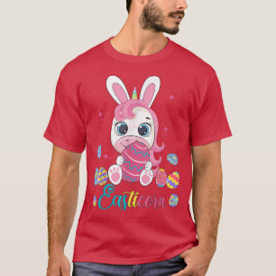 Cute Easticorn Bunny Unicorn Easter Eggs Headband  T-Shirt