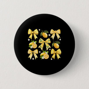 Cute Easy Peasy Bow Lemon Squeezy Hello Summer Vac 6 Cm Round Badge