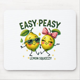 Cute Easy Peasy Lemon Squeezy Hello Summer Vacatio Mouse Pad
