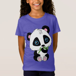 Cute eating bamboo Panda Bear T-Shirt