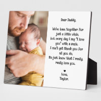 Cute Editable Dear Daddy Poem & Photo Tabletop