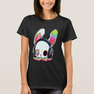 Cute EDM Bunny DJ Trippy Rave T-Shirt