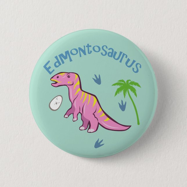 Cute Edmontosaurus 6 Cm Round Badge (Front)