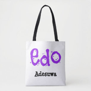 Cute Edo Tribal Tote Bag