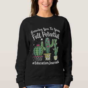 Cute Education Journalist Appreciation Week back t Sweatshirt