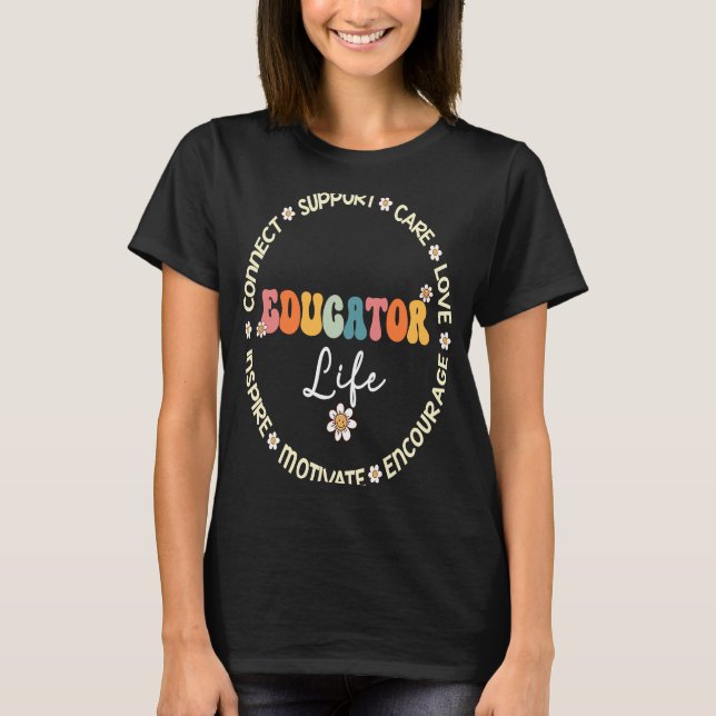 Cute Educator Life Squad Appreciation Week back to T-Shirt (Front)