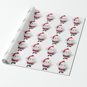 Cute Egg Santa - Eggstrordinary Christmas Wrapping Paper