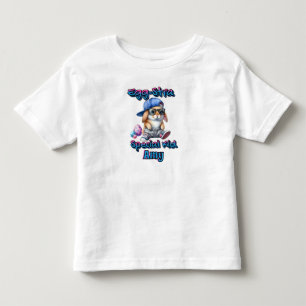 Cute Egg Stra Special Kid Easter Bunny Hip Hop Toddler T-Shirt