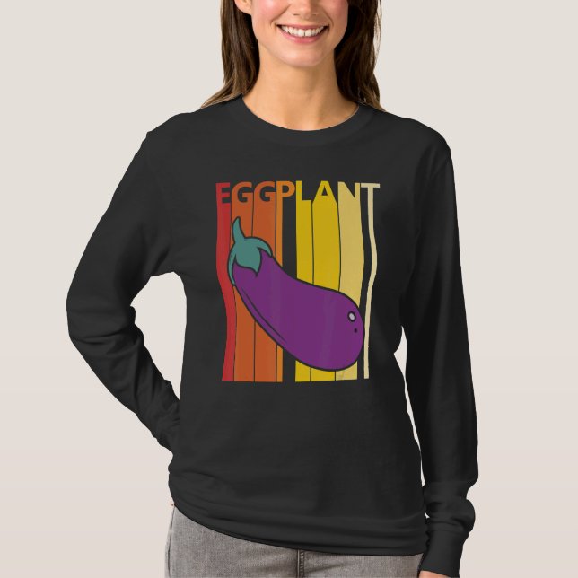 Cute Eggplant T-Shirt (Front)