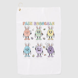 Cute Eggs Pain Scale Nurse Triage ICU Assessment E Golf Towel