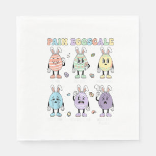 Cute Eggs Pain Scale Nurse Triage ICU Assessment E Napkin