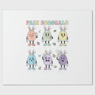 Cute Eggs Pain Scale Nurse Triage ICU Assessment E Wrapping Paper