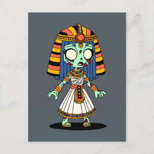 Cute Egyptian Zombie Postcard