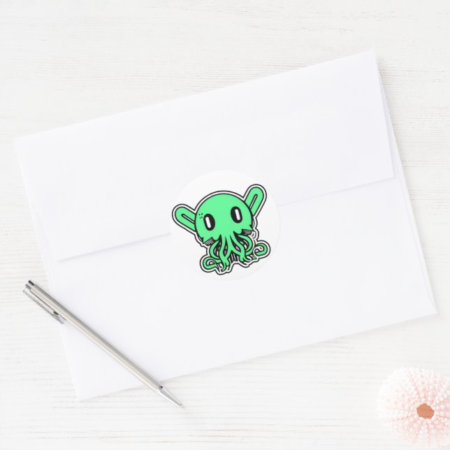 Cute Eldritch Horror Classic Round Sticker (Envelope)