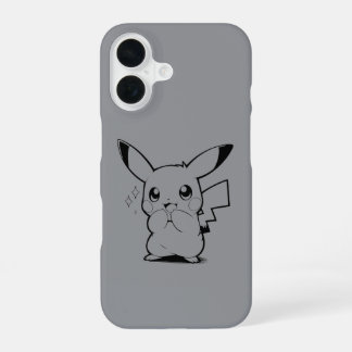 Cute Electric Creature Line Art Design iPhone 16 Case