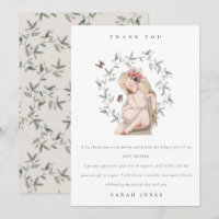 Cute Elegant Expectant Women Foliage Baby Shower