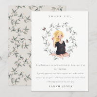 Cute Elegant Expectant Women Foliage Baby Shower