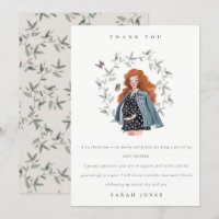 Cute Elegant Expectant Women Foliage Baby Shower