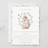 Cute Elegant Expectant Women Foliage Baby Shower