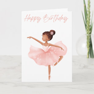  Cute & Elegant Little Ballerina Young ladies  Card