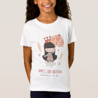 Cute Elegant Rust Boho Princess on Clouds Birthday