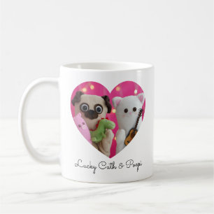 Cute Elegant Simple Minimalist Heart Photo Coffee Mug